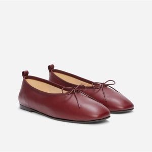 Everlane Italian Leather Square Toe Day Ballet Flat in Andorra
